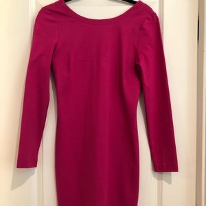 Beautiful dark pink dress for outing or work